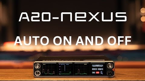 Paul Issacs discusses the Auto On and Off Capabilities of the Sound Devices A-20 Nexus Receiver