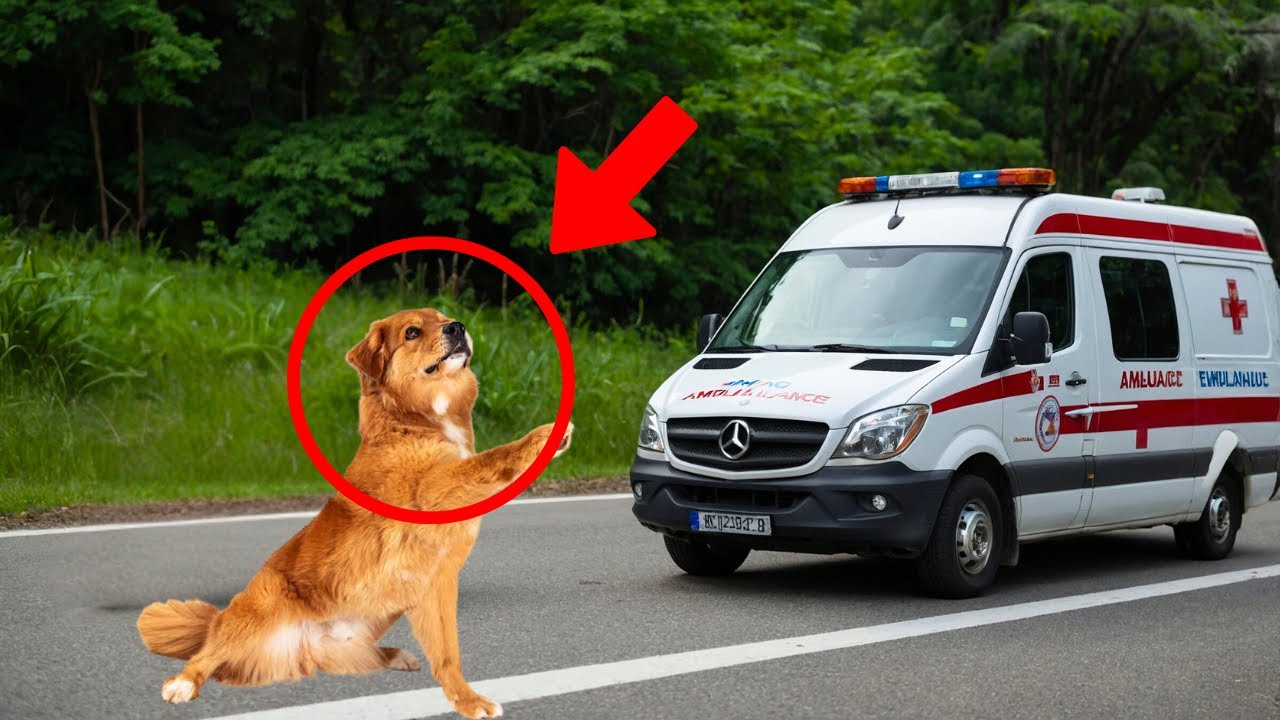 Dog blocks ambulance and the reason is HEARTWARMING AND WILL MAKE YOU CRY