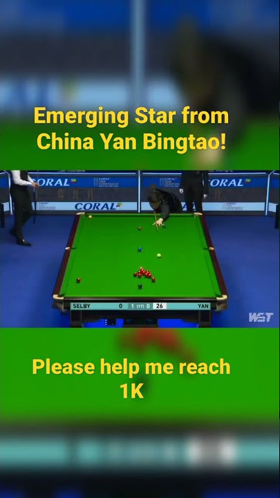 German Masters Champ Yan Bingtao! #shorts #snooker #shots #tricks #trending #ronnie #funny #jos #yan