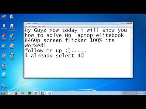 How To Solved Laptop HP Elitebook 8460p Screen Flicker      100%25 Its Worked%21