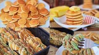 اسهل والذ ميني بان كيك بطريقة الفنادق والكافيهات - easy and delicious mini pancakes