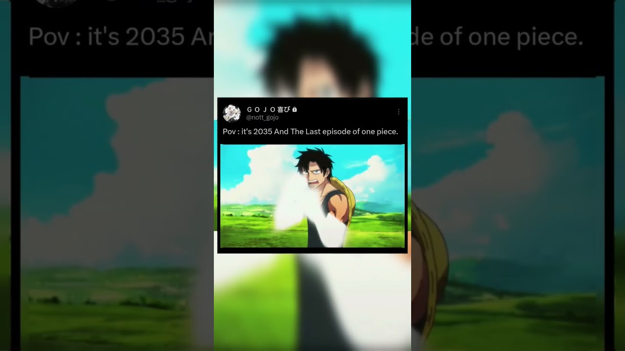 Pov It S 2035 And The Last Episode Of One Piece Onepiece Lastepisode Luffy Luffygear5 Robin