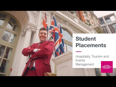 Hospitality, Tourism And Events Management Placements | Oxford Brookes University