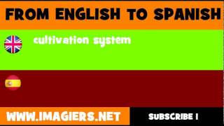 FROM ENGLISH TO SPANISH = cultivation system