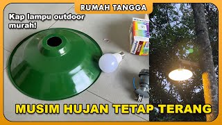 How to install outdoor lamp shades, rainproof street lamp covers, E27 fitting hood review