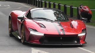 Supercars and Hypercars leaving a car meet! Ferrari Challenge UK Oulton Park