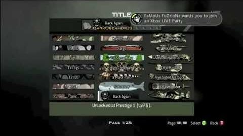 MW3 Challenge lobby | UNLOCK ALL+ Prestige Tokens Ps3/xBox360/Pc