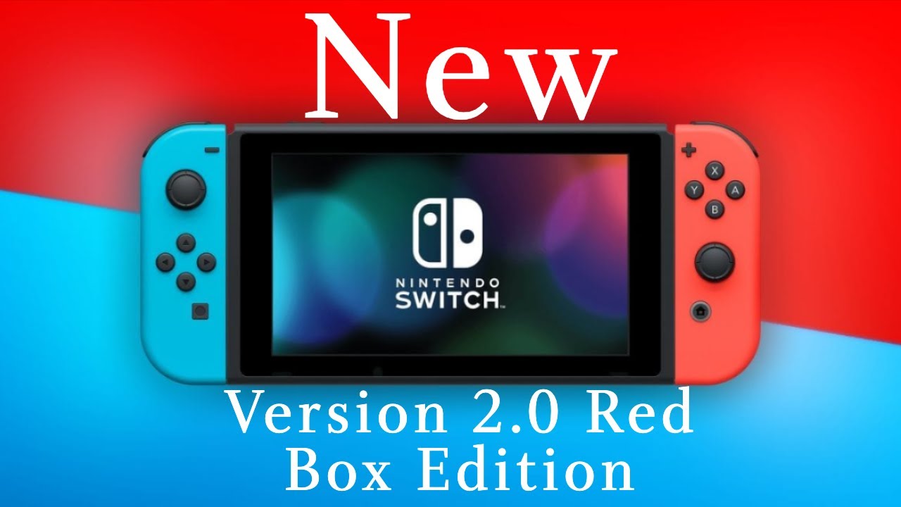 Smag Ultimate Hængsel New Nintendo Switch V2 Red Box Edition Unboxing Today I Feel Like TIFL -  YouTube