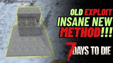 This exploit will make horde night much easier in 7 days to die 1.3
