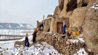 Жить в пещере в самую холодную зиму | Деревенская жизнь в Афганистане