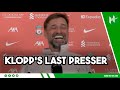 Jurgen Klopp walks in and straight out again in FUNNY final press conference as Liverpool manager 😂