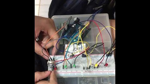 Efeito interativo de iluminação sequencial com LEDs