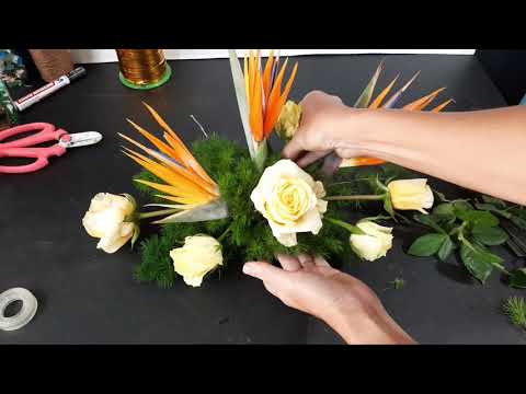Video Cắm bình hoa để bàn họp , bàn ăn đơn giản đẹp Hoa Hồng... - youtube