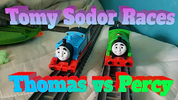 Tomy Sodor Races: Thomas vs Percy S2, Round 1, Race 1!