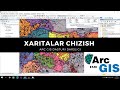 ARC GIS dasturi. Endi siz ham xarita chiza olasiz. Arc GISni 1 soatda 0 dan mukammal o`rganamiz.