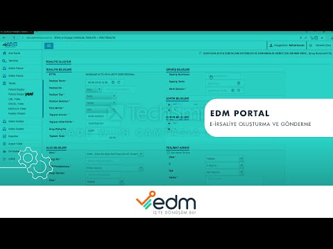 EDM PORTAL E-İRSALİYE OLUŞTURMA VE GÖNDERME