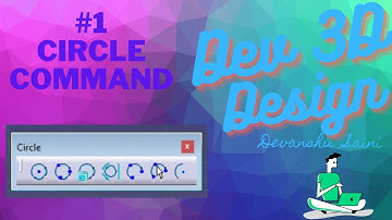 #1 | Catia V5 Tutorial for beginner | Circle and Its related Commands | Part and Sketcher Modelling
