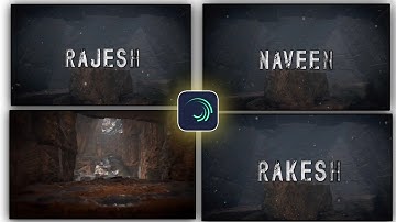 3D Name Art Video Editing in Alight Motion #alightmotion #tutorial #kinemaster