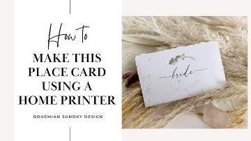 WEDDING DIY Deckle Edge Place Card Tutorial