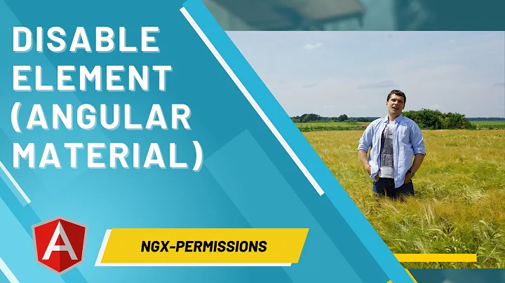 Ngx-permissions Tutorial #4 - Disable elements(input, button) plain and angular material