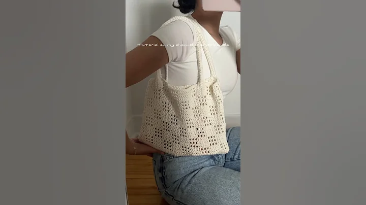 New crochet tote bag tutorial up now on my channel!🌷 #crochettotebag #crochettutorial #crochet