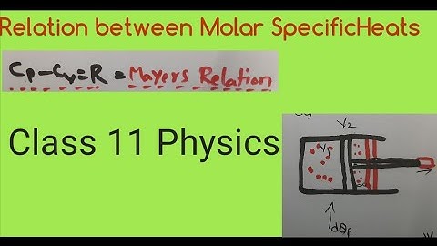 Relation between specific heats class 11 physics, #Mayers relation