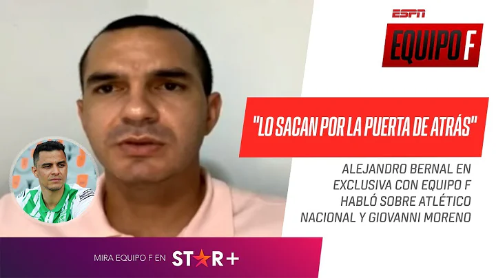 Alejandro Bernal, CONTUNDENTE: A Gio #Moreno lo sa...