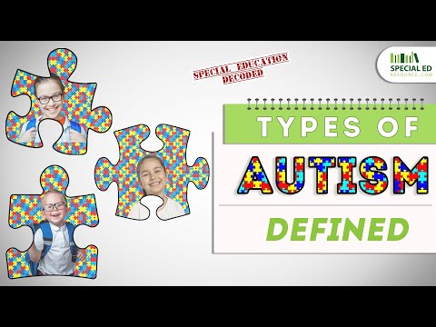 Types Of Autism | Special Education Decoded