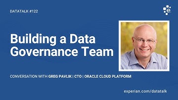 Building a Data Governance Team w/ Greg Pavlik @Oracle #DataTalk