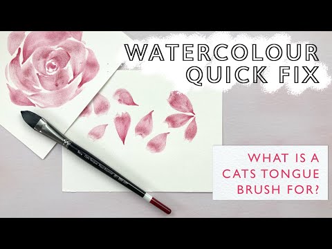 Chinese Calligraphy Brush vs Watercolor Brush 