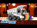 Halloween Monster Trucks | Halloween Party | Halloween Song for Kids | Kindergarten Song | JunyTony