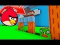 Angry birds dans minecraft 