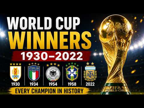 All FIFA World Cup Winners 1930–2022