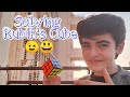 Solving a rubiks cubejust learnt