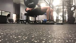 Oscillatory barbell hip thrust