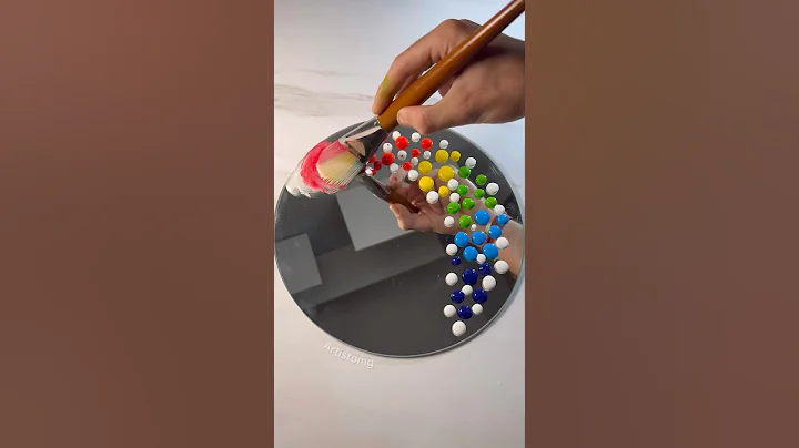 Let’s Paint A Mirror with Rainbow Colors! 🌈 #creativity #art #painting #diy thumbnail