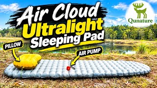 QUNATURE SLEEPING PAD, PILLOW & QUARK AIR PUMP REVIEW