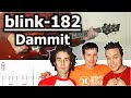 Blink182  dammit  guitar tabs tutorial