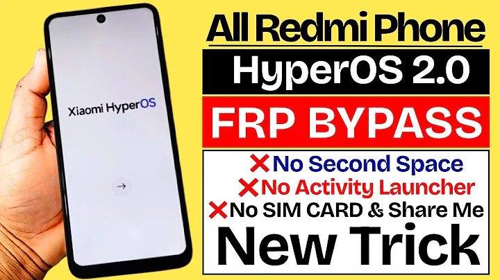 All Redmi 2026 FRP Bypass Without PC Android 12/13/14/15 | No Second Space | No Activity Launcher
