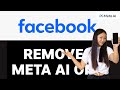 How To Remove Meta Ai From Facebook - Delete Meta Ai On Facebook - Turn Off Meta Ai Facebook.