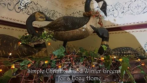 Simple Christmas and Winter Greens for a Cozy Home
