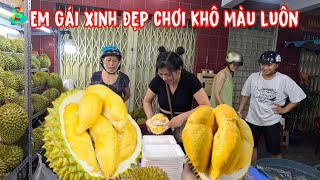 🟢Em gái xinh đẹp bán sầu riêng chơi khô màu với khách hàng luôn by Saigon food 4,492 views 7 days ago 24 minutes