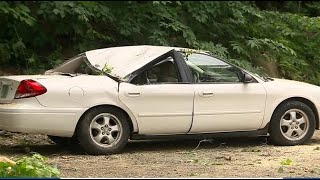 Possible tornado causes damage in Cheshire County