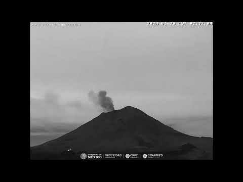 Monitoreo del volcán Popocatépetl contabiliza 7 exhalaciones