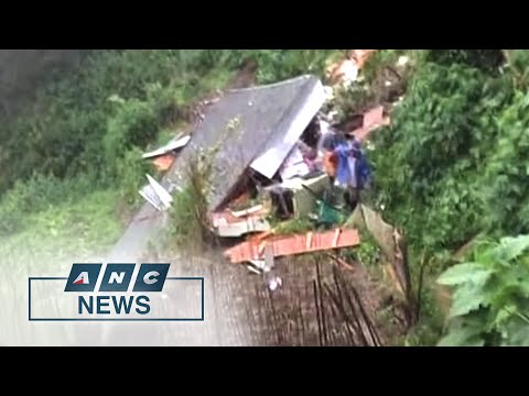 Heavy rains trigger landslide in Baguio City | ANC