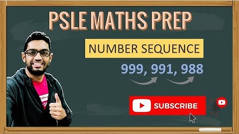 Number Sequence | Learn Problem Sums | PSLE MATHS PREP