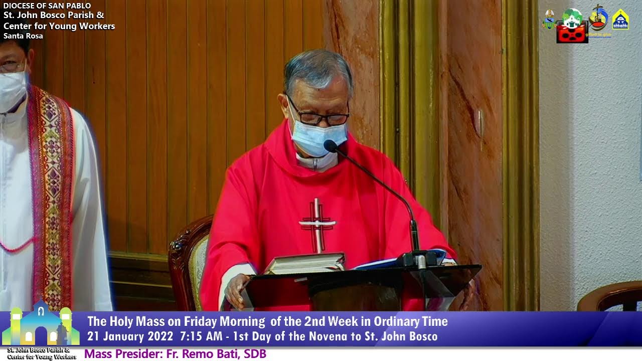 January 21 2022 7:15AM Rosary and Holy Mass on Friday of the 2nd Week ...