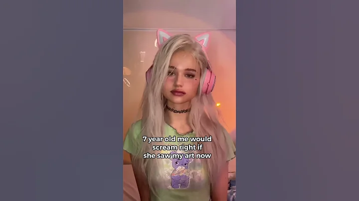 7 year old me would SCREAM if she saw my art now  ...