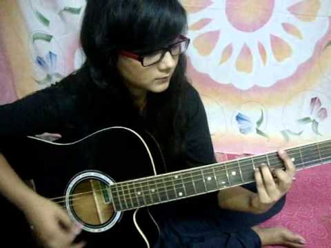 SUN RAHA HAI guitar tutorial with intro, stumming and lead.