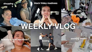 WEEKLY VLOG | Hectic Black Friday Week, Hyaluronic Acid Injections,